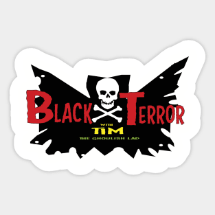 Black Terror with Tim the Ghoulish Lad Logo Sticker